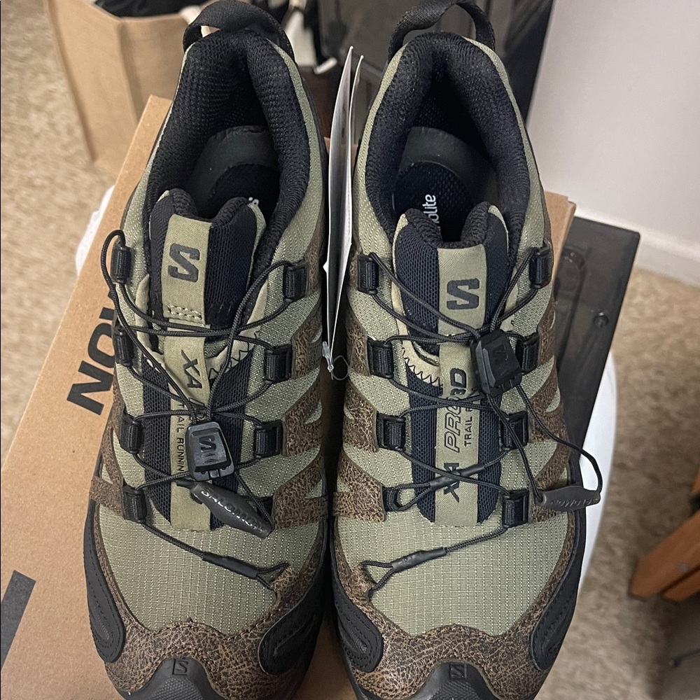 Salomon unisex NEW: XA Pro 3D Trail Shoes in Olive Green and Black FINAL$